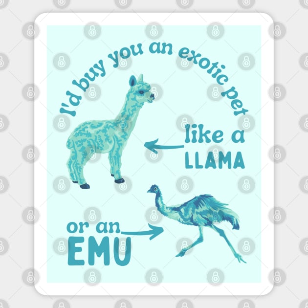 A Llama or an Emu Magnet by Slightly Unhinged